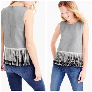 J.Crew Knit Top with Fun Fringe